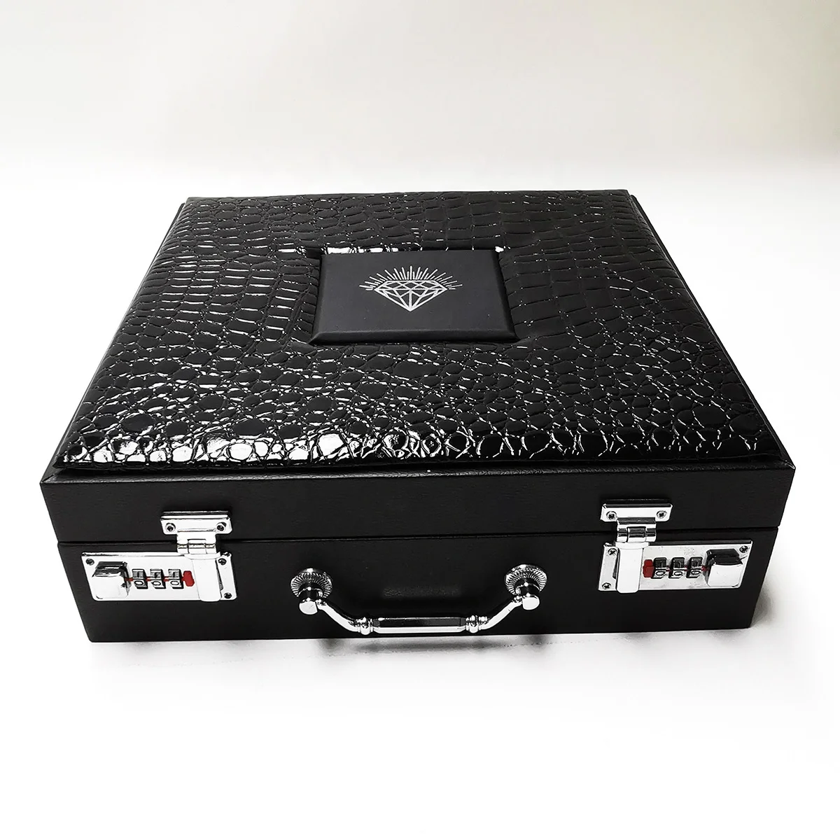 New Fashion Organizer Black Gift Box Jewelry Leatherette Packaging Boxes From China