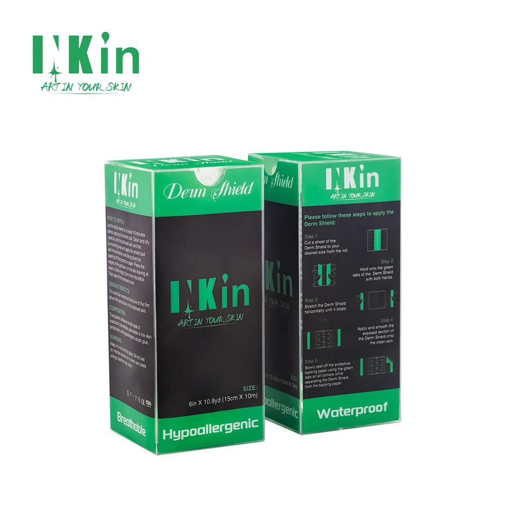Wholesale INkin 15cm x 10M Hypoallergenic flexible breathable waterproof Clear tattoo aftercare barrier healing film