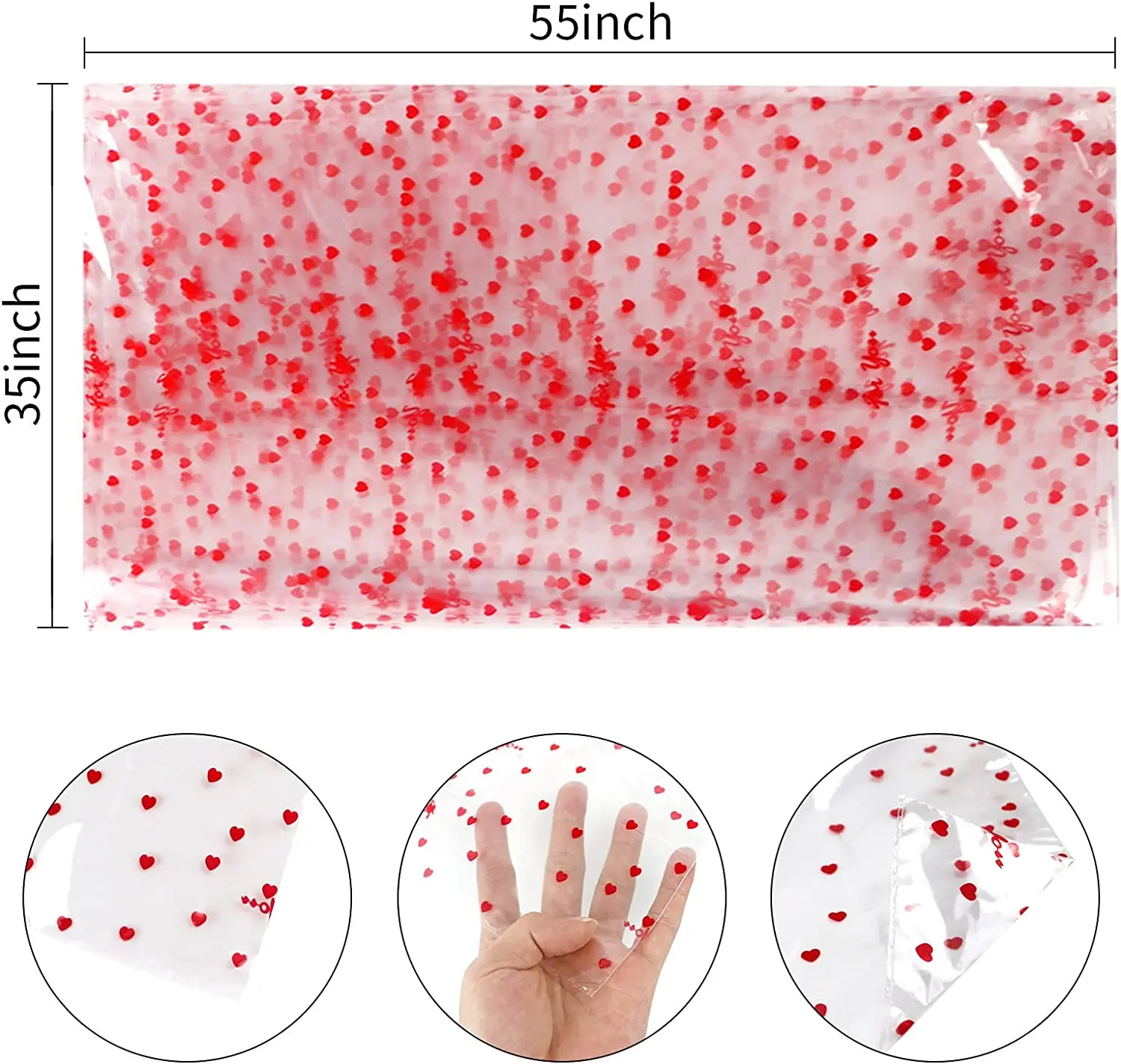 2024 Hot Sale 100 ft Clear Cellophane Wrap Roll Plastic Poly Bag 31.5 in * 100 ft 3 Mil Thicken