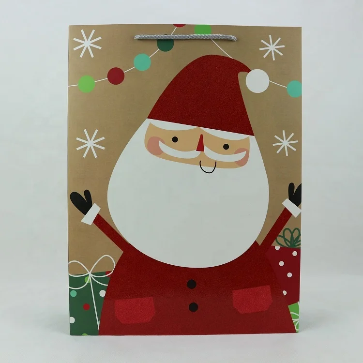 Christmas Paper Gift Bags Packaging With Handle for Holiday Paper Gift Bags, Christmas Goody Bags