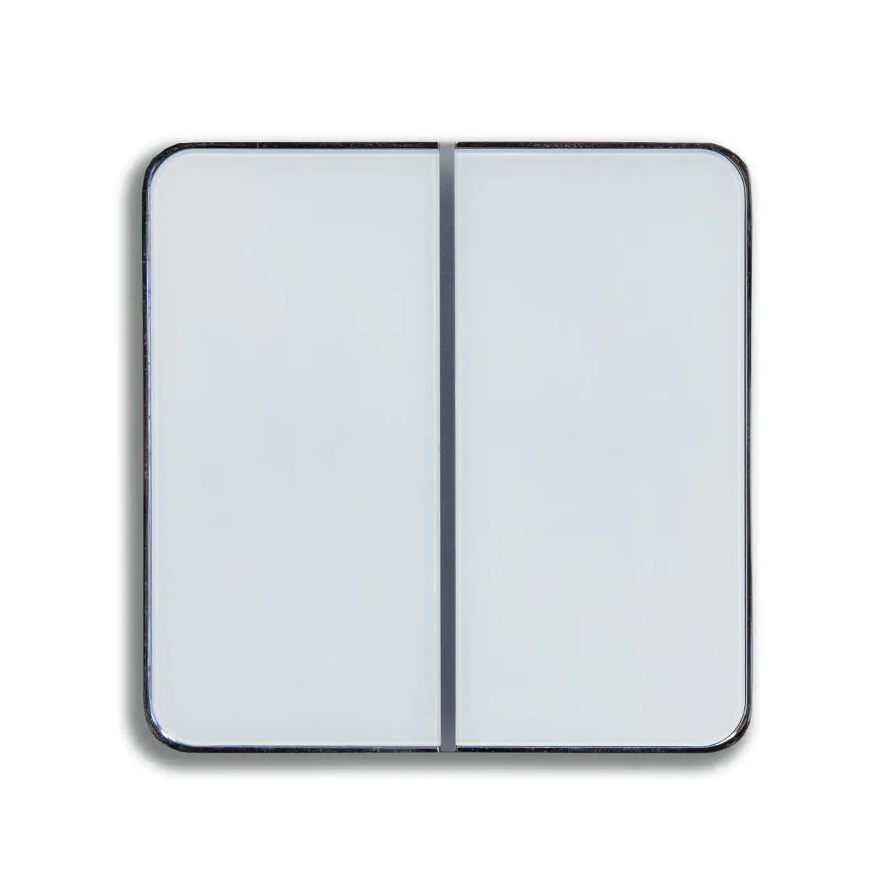 Tempered Crystal Glass Panel 2 Gang 2 Way Modbus Touch smart Sensor wall Switch For Led Light