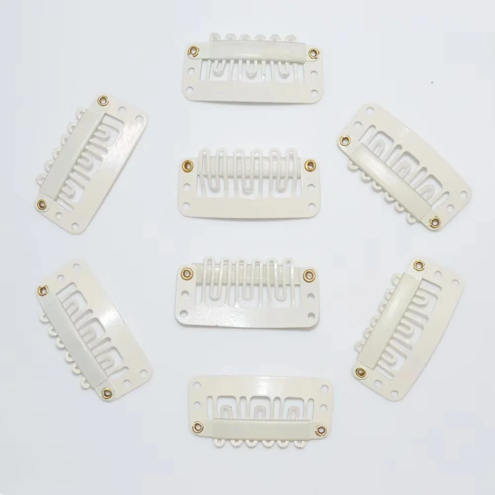 3.2cm 4 Colors Hair Extensions Clip Wig Accessories U Shape Wig Metal Clips For Hair Extension