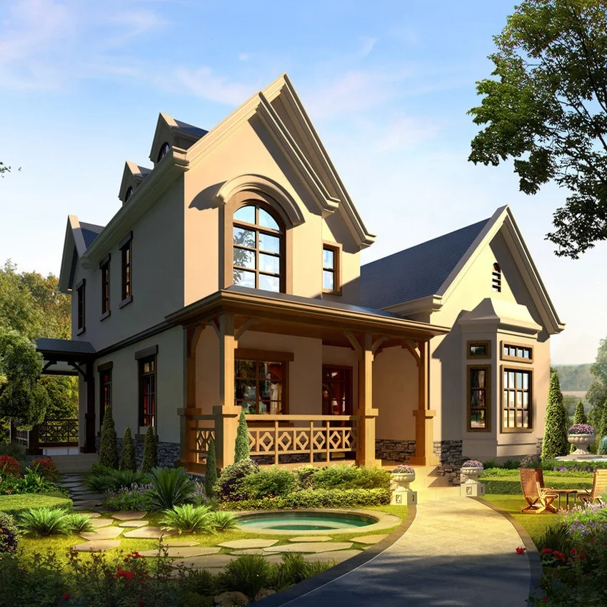 2019 Light Weight Steel Prefabricated  Family House Villa For Sale