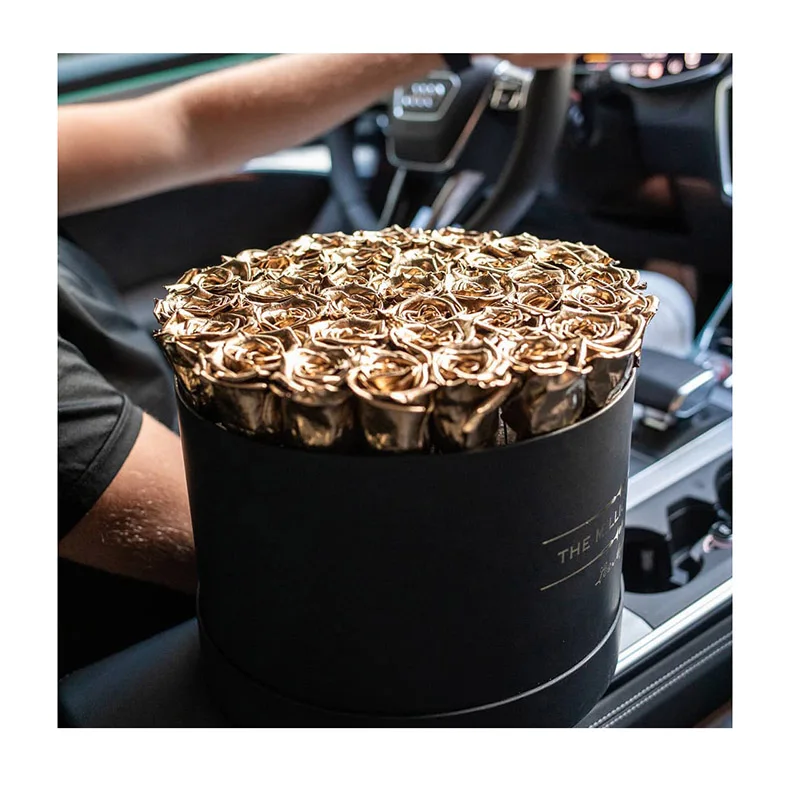 Factory Customized Flower Arrangement Gift Box For Valentines Forever Eternal Preserved Roses Bouquet Wedding Gifts