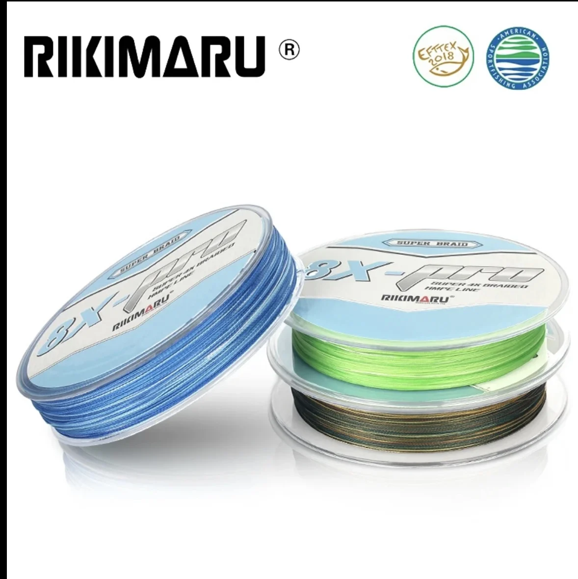 Rikimaru Spot Color x8 Strand 300m UHMWPE Braided High Quality  Fresh Water Fishing Lines Carpfishing Angling Line