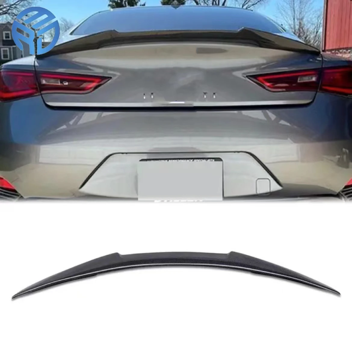 MRD For Infiniti Q60 2018+ Real Carbon Fiber spoiler rear wing M4 Style rear trunk lip