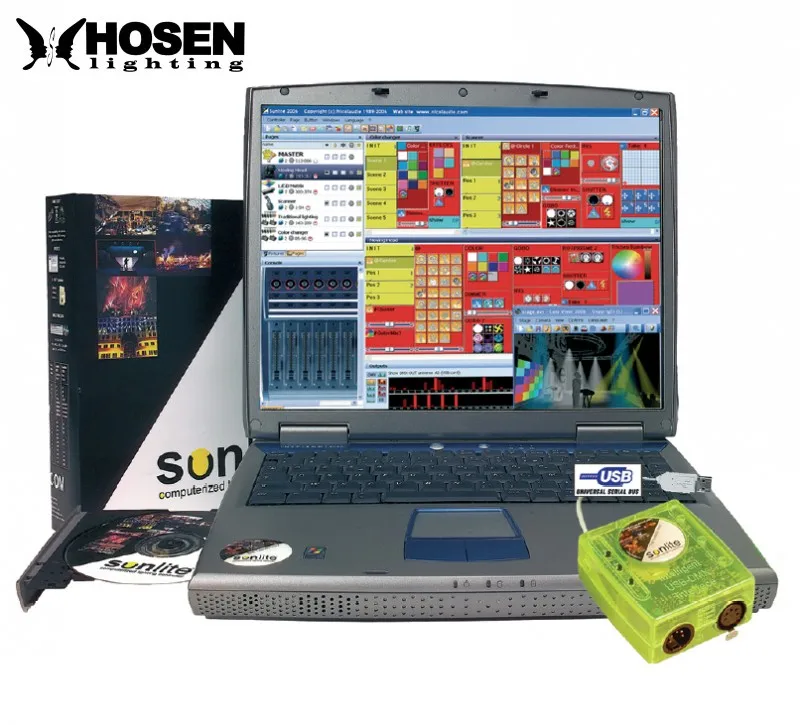 Sunlite 2 WiFi консоль использует DMX контроллер Usb FC2