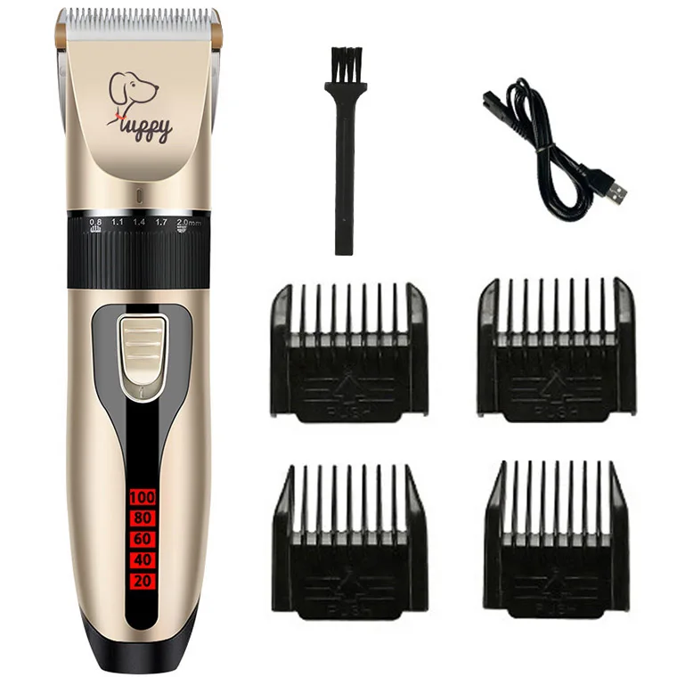 High quality factory Rechargeable Pet Hair Thick Coats Shaver Trimmers Set Dog Grooming Kit Suitable for Dog Cats and Other Pets