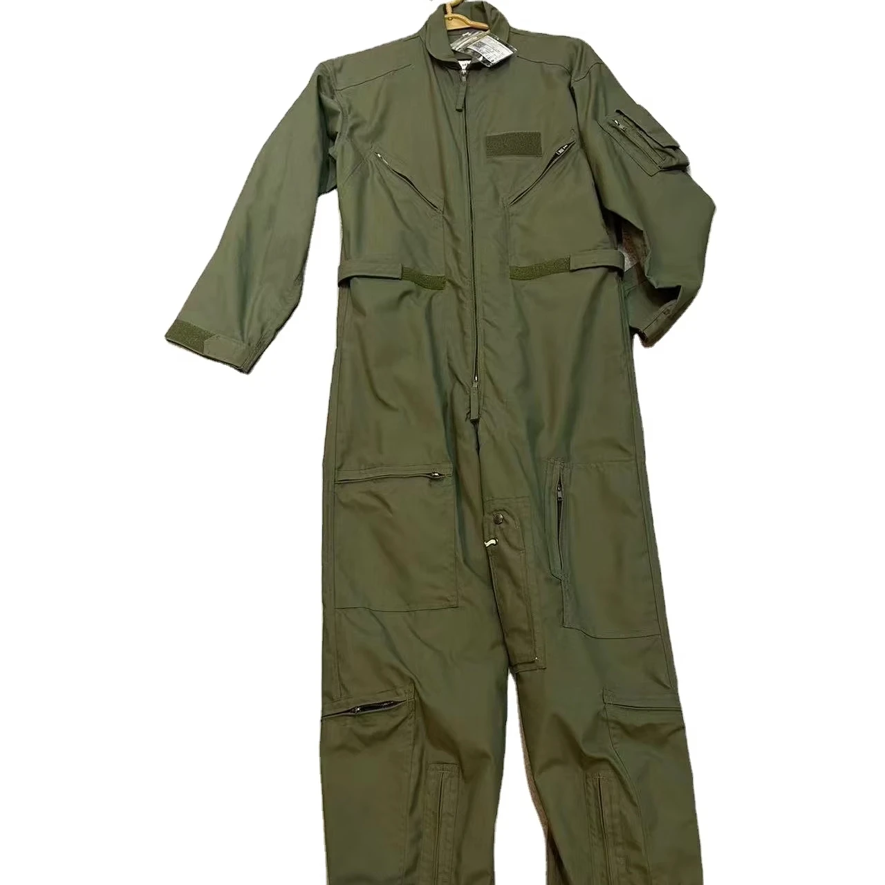 Olive green Anti fire flame resistant nomex aramid flight coverall flying pilot flight suit uniform Flame Retardant Clothing