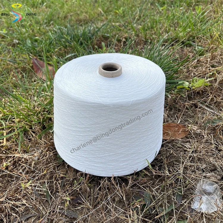 Semi-Dull Ring Spun Tfo Stock 100% Spun Polyester Yarn