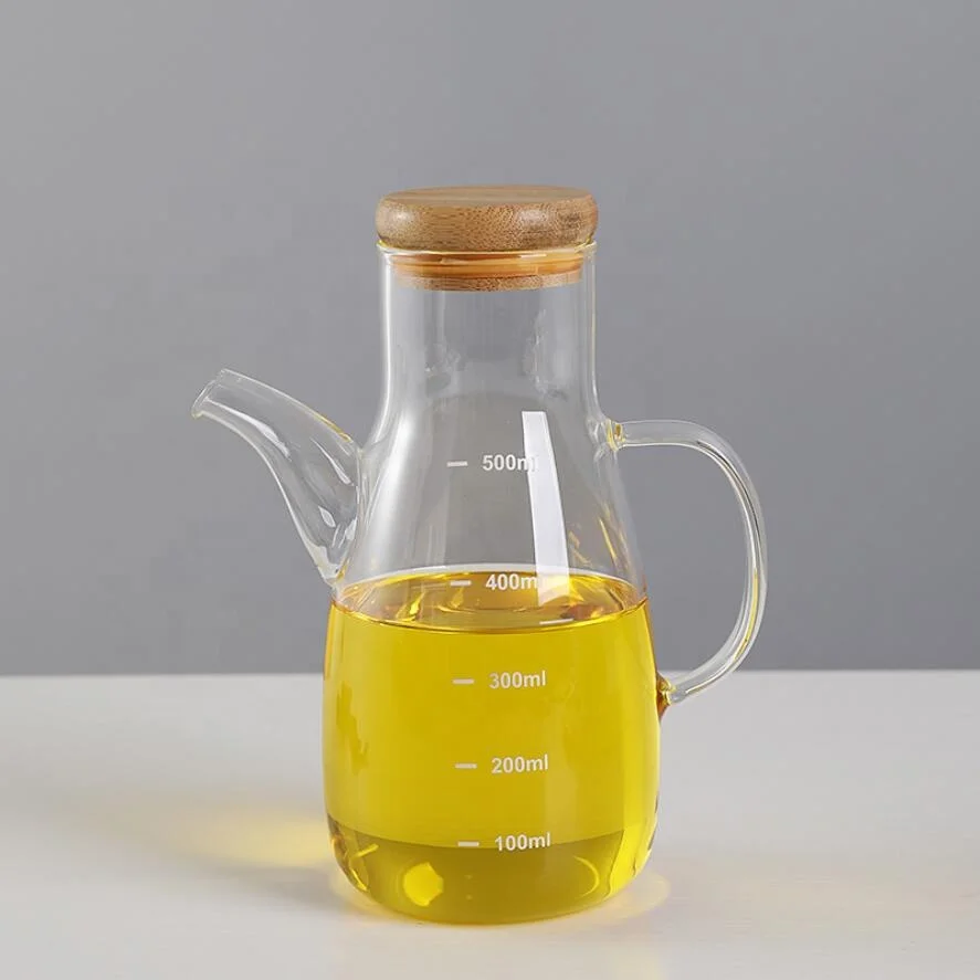 500ml 800ml Glass Cooking Oil Dispenser Bottle Olive Oil Bottle For Kitchen Cooking