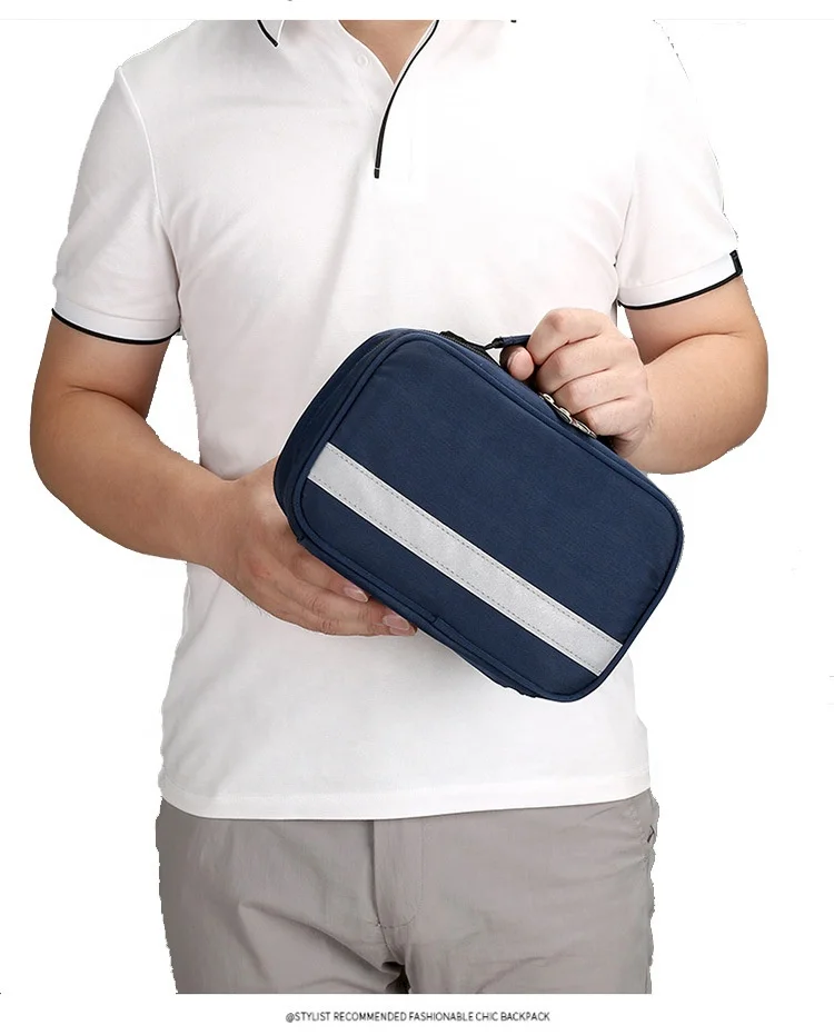 First Aid Bags Insulin Refrigerated Bag Portable Medicine Storage Bag Family Pill Bottle Organizer with Multiple Pockets