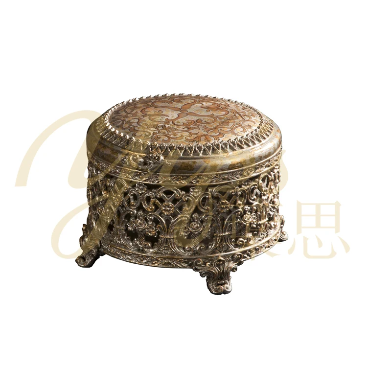 
Yips LD-1203-0583 Handpainted Symmetric Pattern Antique Classical Decoration Box 