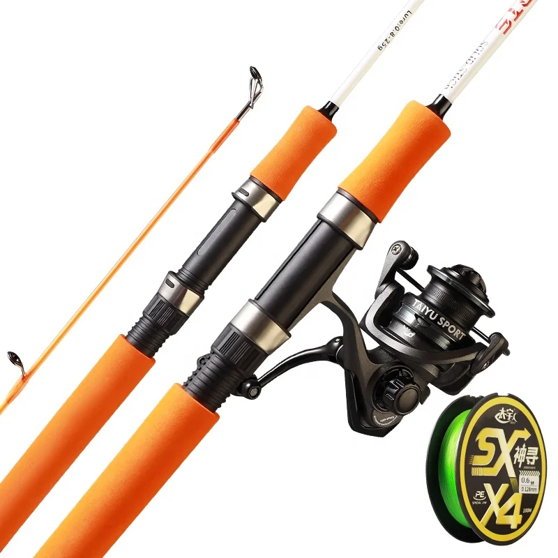 Palmer 1.5m 1.8m 4 colors ultra light ice fishing rod blanks strong heavy ice rods plastic ice fishing rod and reel combo