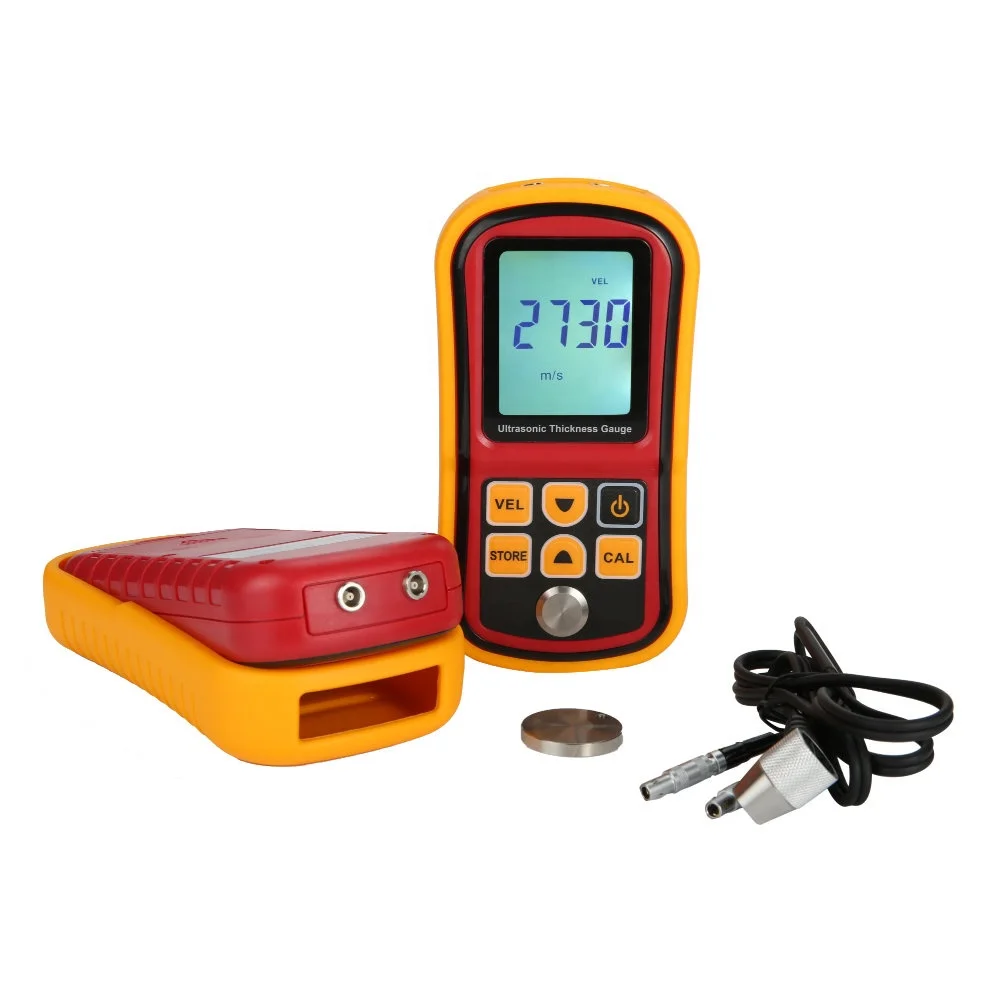 1.2~220mm low price ultrasonic thickness meter with 4-digital LCD display GM100/GM100+/GM130 ultrasonic thickness gauge