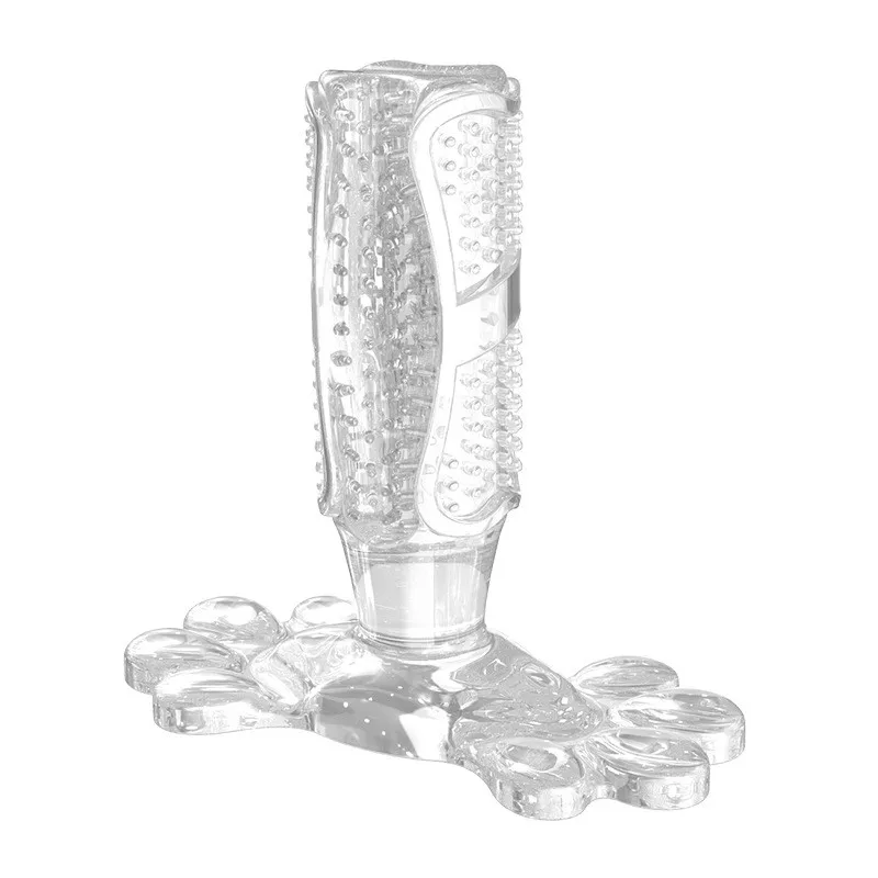 Natural Silicone Pet Dogs Toothbrush Brush Tool Cleaning Toy Dog Tooth Brush Stick For Dog