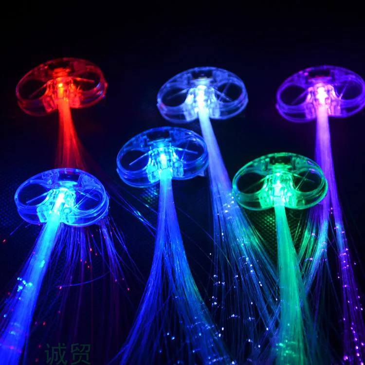 Colorful Flash Led Hair Braids Luminous Party Girl Hair Braid Night Club Lights-Up Led Hair Lights Flashing Multicolor