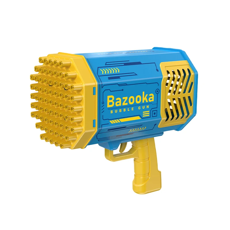 Rocket launcher Bubble gun New Gatling oversized 69-hole bubble electromechanical charging bubble blowing toy