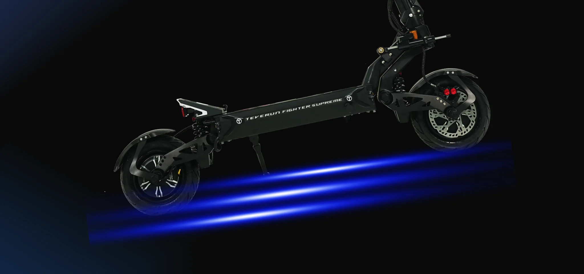 2024 Teverun Fighter Supreme+ Ultra Edition 11inch Electric Scooter 4 Piston Full Hydraulic Disc Brake Dual Suspension