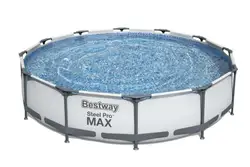 Bestway 56416 wholesale adult steel pro frame pool Folding stable water game swim pool plastic swimming pool