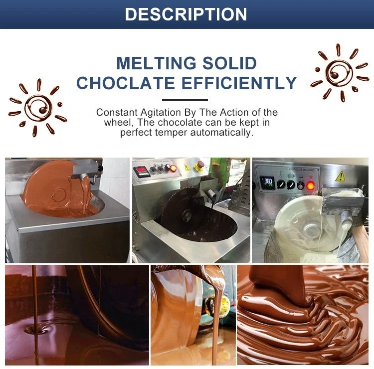 Multi-function Chocolate Melting/Tempering/Coating Making Machine Small Mould Molding Melting Machinery