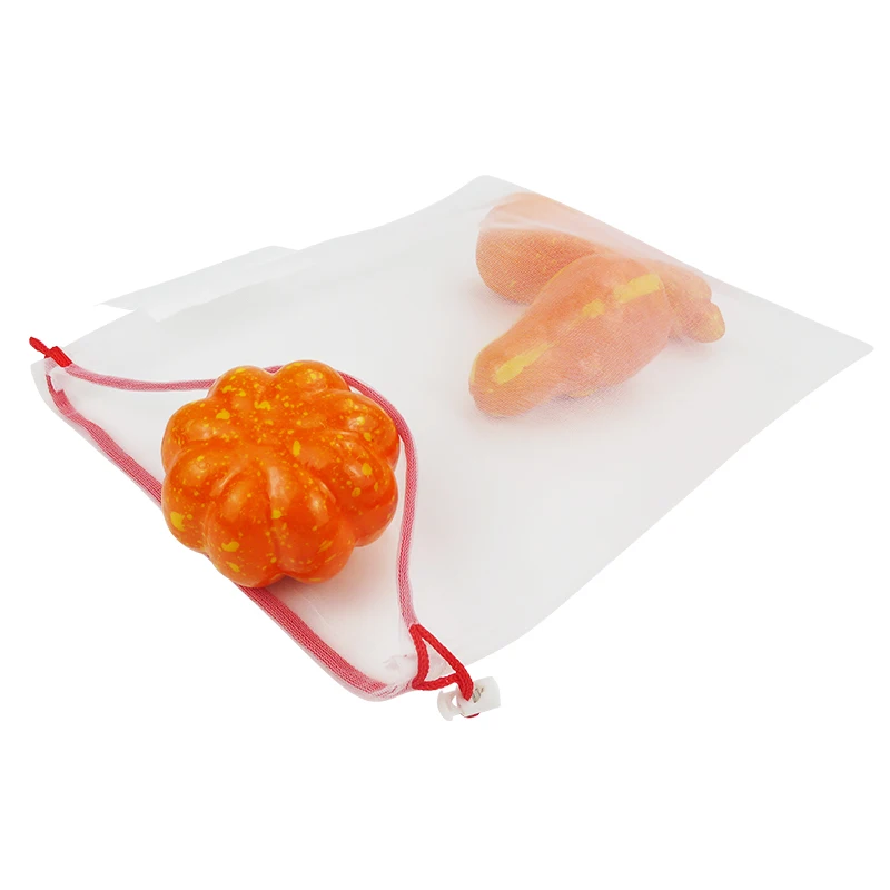 
Сетчатые Сумки для покупок на заказ, сумки из нейлоновой сетки с Кулиской 