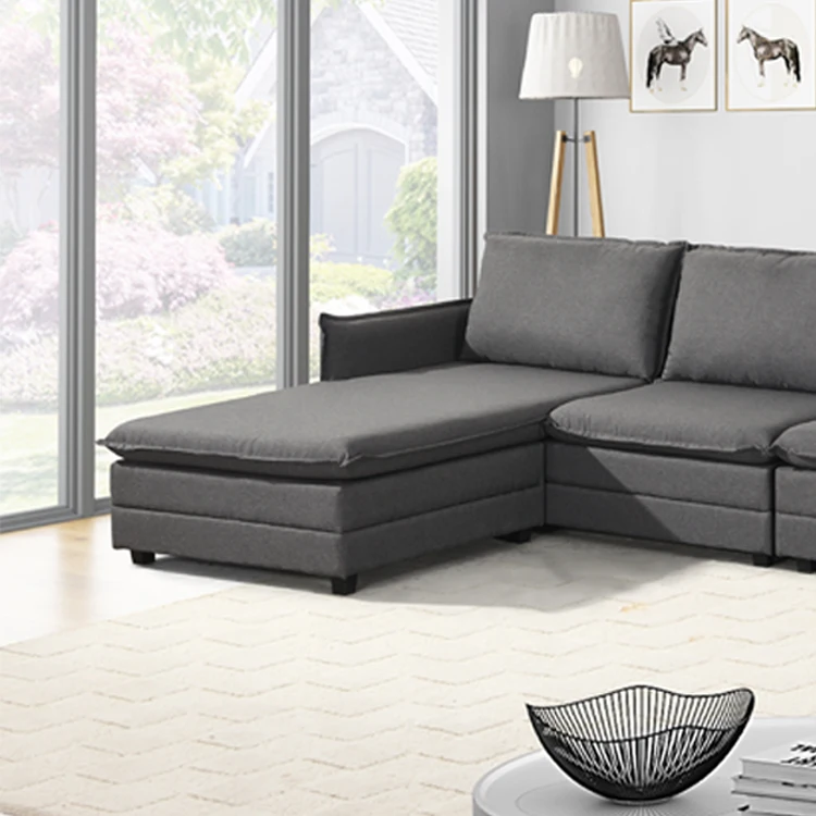 Sofa Set Furniture Customizable Deep Seating Couch Sectional Living Room Combination Sofa Set 7 Seater Corner Sofa