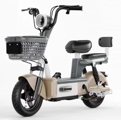 2 Wheels 2 Seat Scooter Adult 48v 350w Ebike Bicycle 14 inch tyre