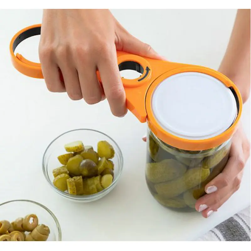 5 in 1  Multi Function Twistease Beer Bottle Opener Multi-Purpose  Plastic Jar Can Bottle Opener Kitchen Tool