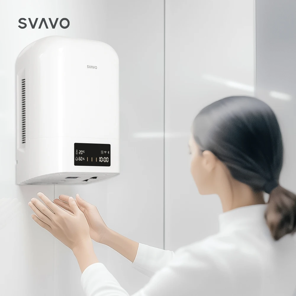 Commercial Wall Mounted Touchless 220V 1350W Electric Hand Dryers for Bathrooms