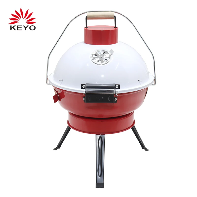 14 дюймов Открытый портативный барбекю гриль складной барбекю угольный чайник гриль с согревающим слоем
