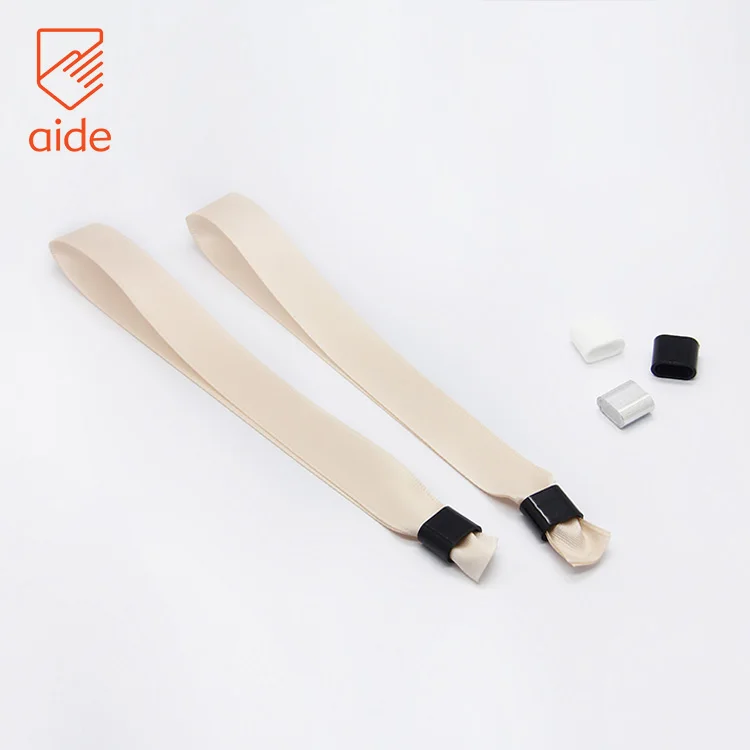 Cheap Customized Fashion Branded cloth bracelets Adjustable Music Festival satin fabric wrist band Party Woven Fabric Wristband