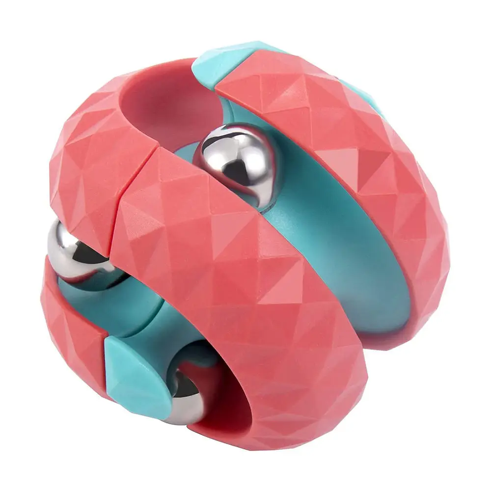 JTX079 Adult Bead Orbit Stress Release Orbital Ball Gyro Magic Cube Sensory Looper Fidget Spinner Fingertip Toy