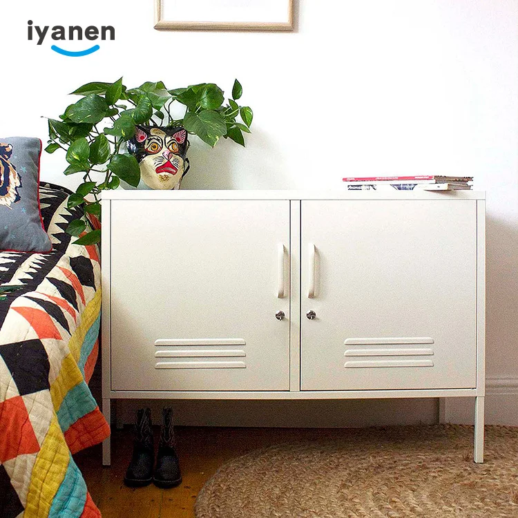 Factory Price Modern Design Home Furniture Blue Pink Colorful Steel TV Stand Metal Legs Storage TV Living Room Cabinet