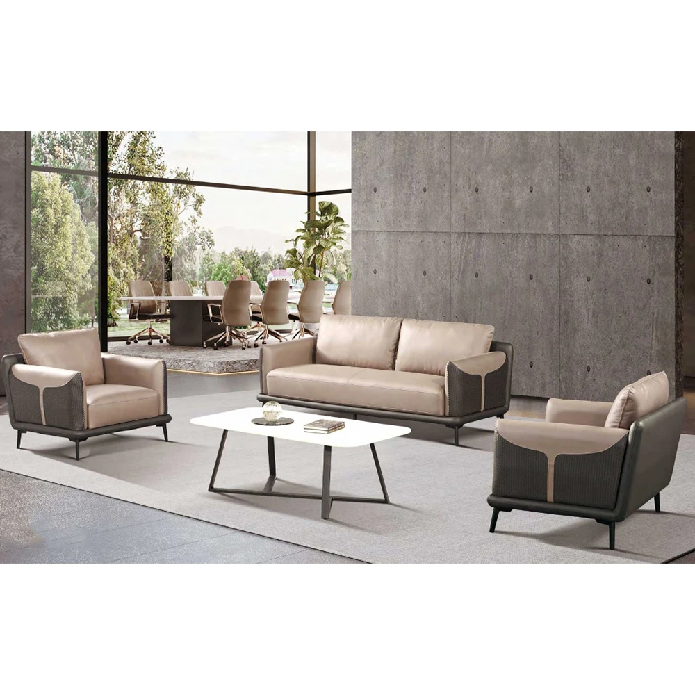 Public Collaborative Seating Waiting Office Meet Room Reception Area Sectional Sofa Set