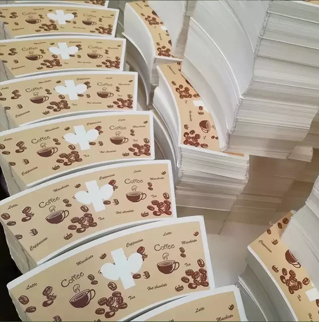 Wholesales Factory Price customized Paper cup raw material for paper cups printed paper cup fans