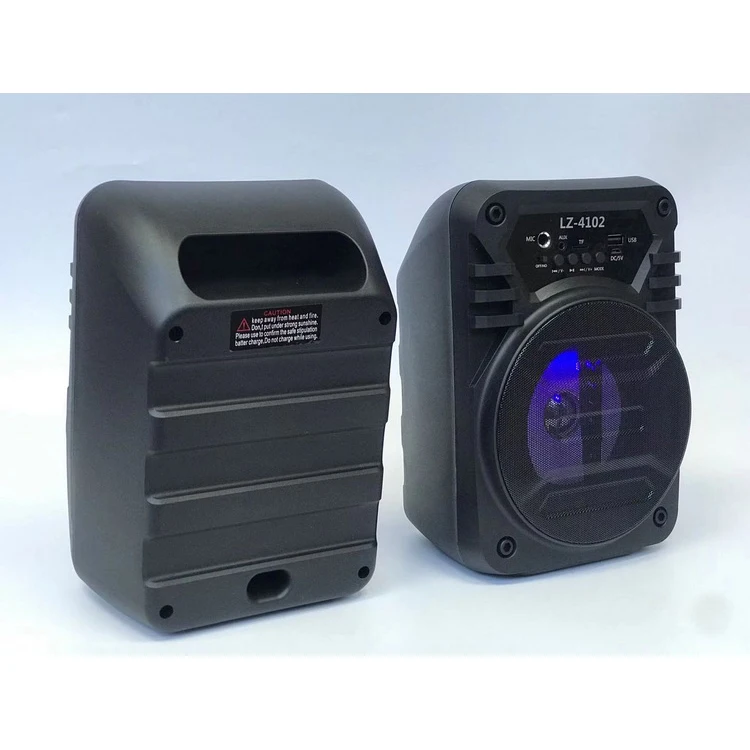 LZ-4102 Best Selling Bass Speaker 4inch Small Plastic Speaker With TF Card