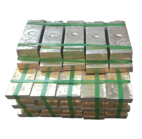 bulk lead ingots Pb99.990 standard model with low temperature toughness