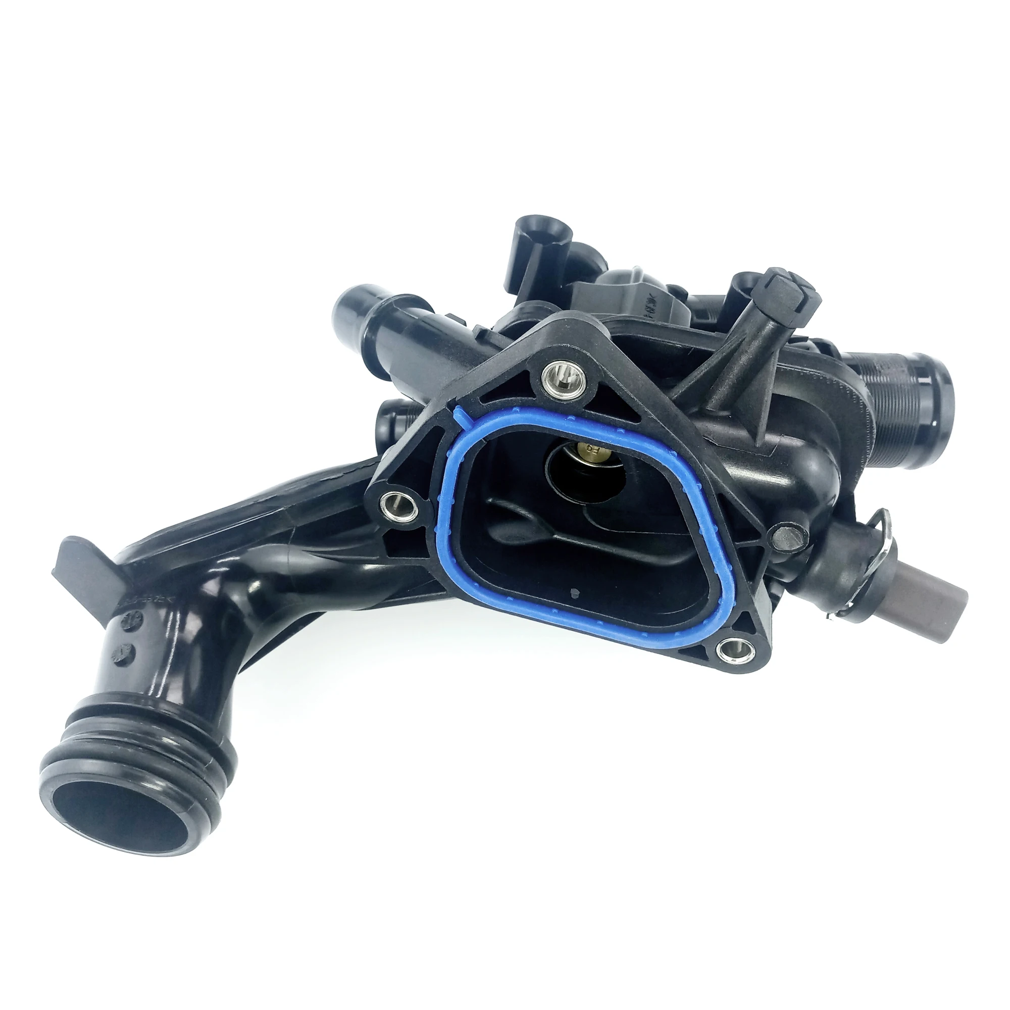 Термостат охлаждающей жидкости двигателя, водяной выход в сборе, термостат для корпуса двигателя Peugeot 3008 308cc Citroen c4l DS5 1,6 T