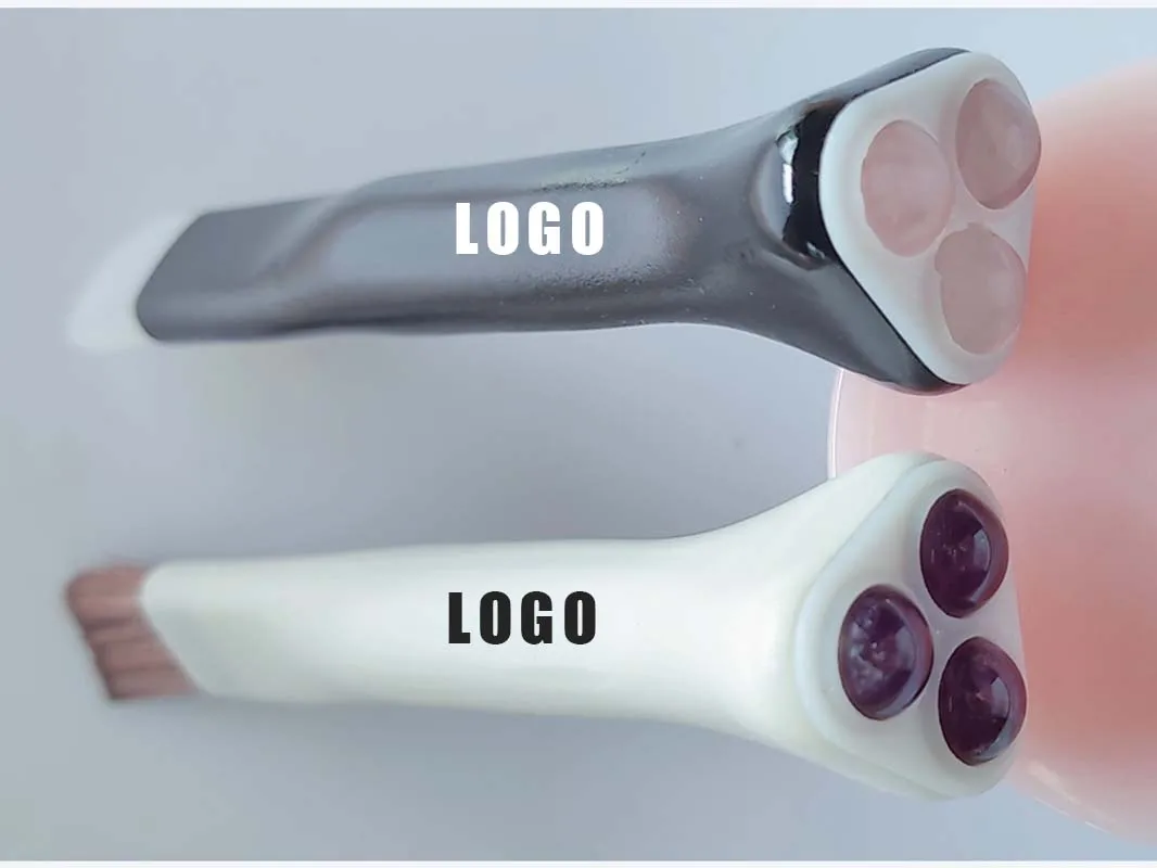 Patent production beauty tools dual skincare jade roller ball eye cream applicator portable cooling ice globe massage eye roller