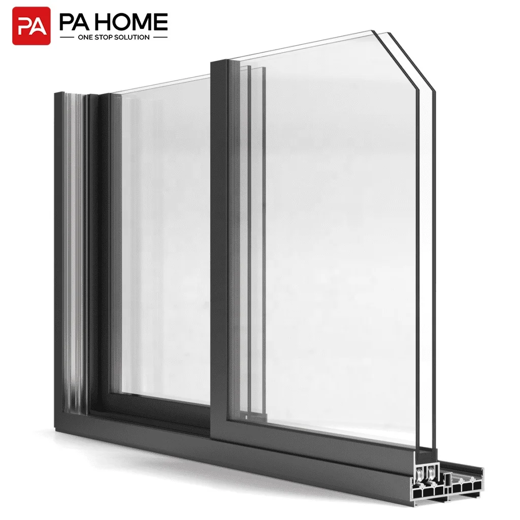 PA latest design black aluminum frame accessories for pvc sliding doors and windows