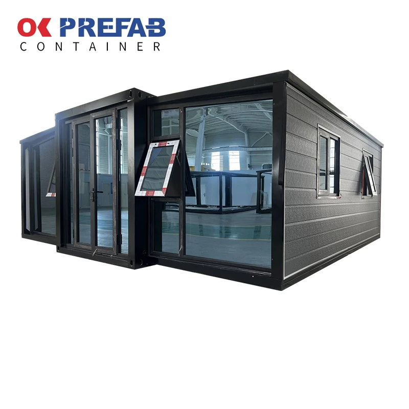 Роскошный полностью изготовленный на заказ легко перемещающийся 3 спальни 20 40 футов гостиная Австралия кухня ванная комната дом расширяемый контейнерный дом