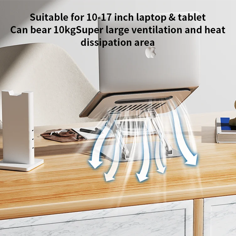 Aluminum Ergonomic Laptop Notebook Stand For 11-17inch Macbook Stand Holder Riser Desktop Computer Laptop Stand