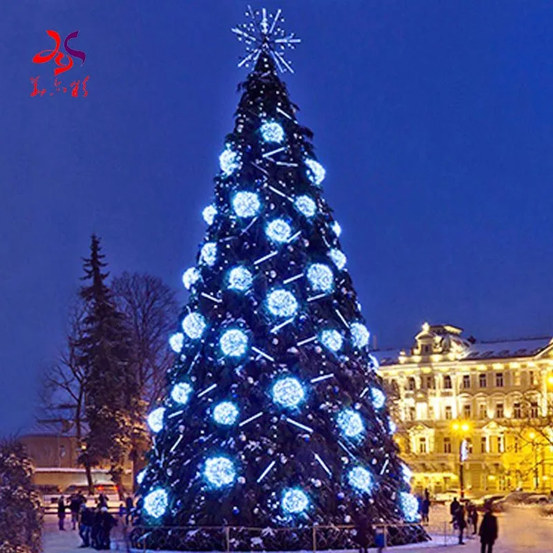 PVC artificial programming Large big commercial Christmas tree Christmas outdoor decorations
