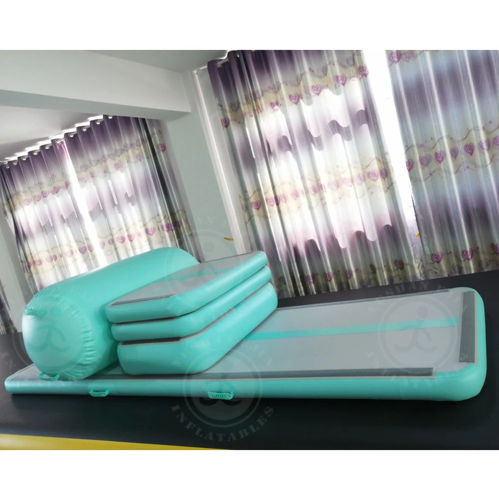 Portable Home Air Fitness Mat Gymnastics Practice Jumping Inflatable Air Track Training Mattress For Sale