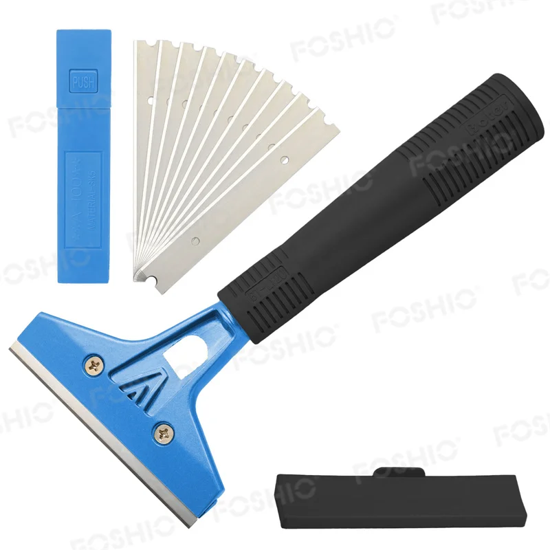 Foshio Car Vinyl Wrapping Tool Industry Oven Cleaning Squeegee Scraper Knife