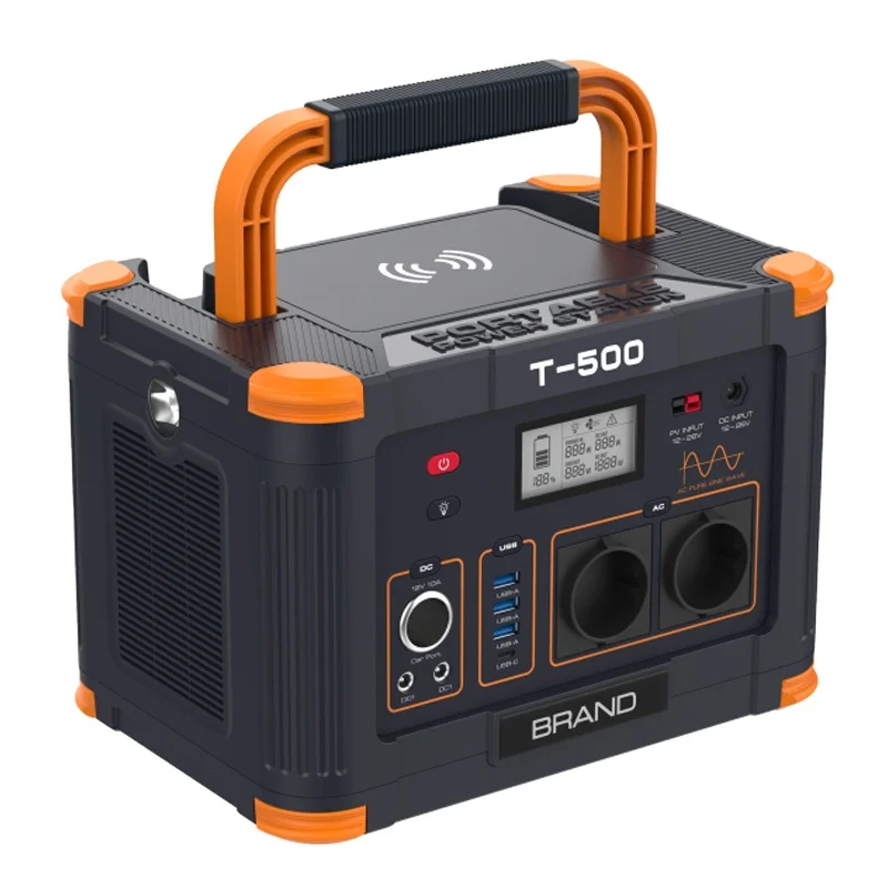 OEM Custom Solar Generator Power Supply  Ternary Cell Battery 1000W 500W Portable Power Station For Outdoor Camping