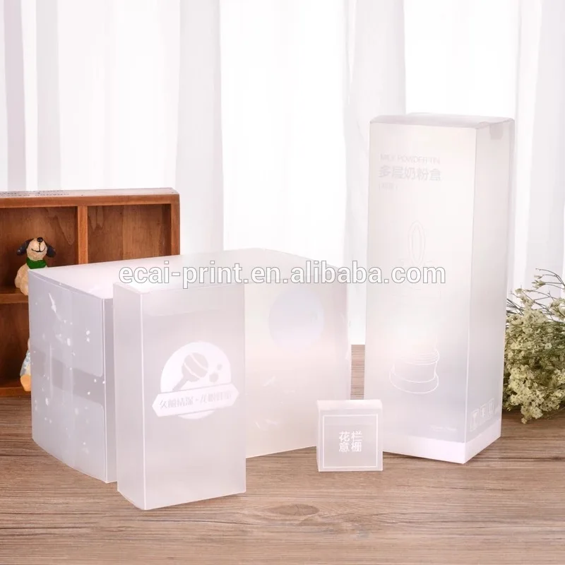Gift packaging folding Clear PET PVC PP Transparent Plastic Box