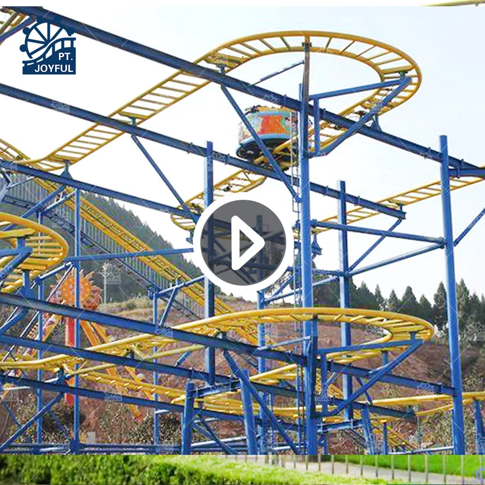 Аттракцион 11 2 м подвесные вращающиеся горки на 20 мест длина трека 320 для продажи