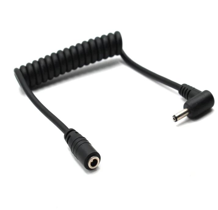 TRRS 3.5mm Male to TRRS 3.5mm Female Professional Stereo Audio Cable Stretchable Flexible TPU Coiled Spiral Cord